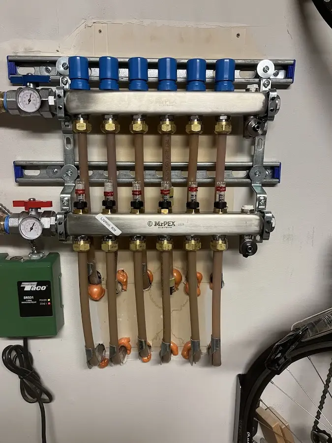 Plumber performing Gas Leak Detection at a residential property in Holly Springs